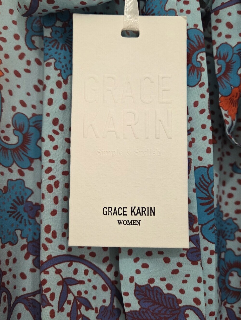 Grace Karin Summer Dress Halter Neck Sleeveless Button Down High Waist Size Med - Picture 10 of 13